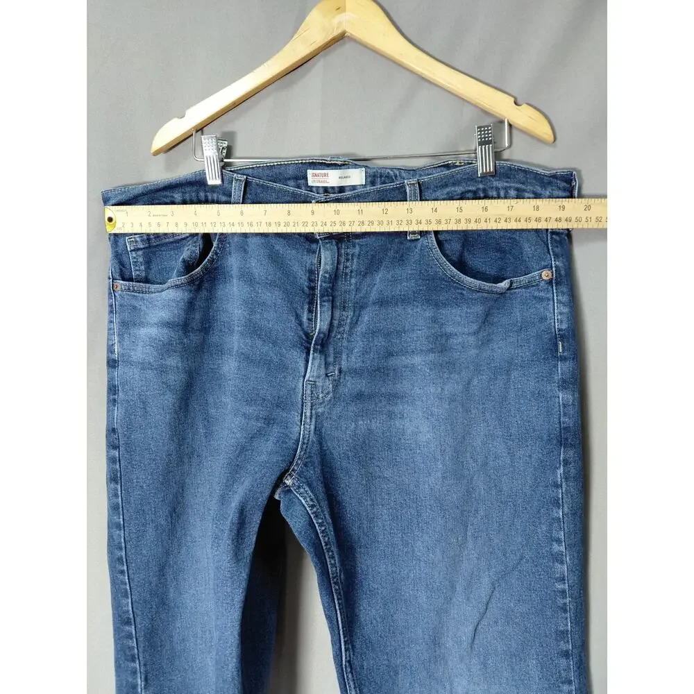 Levi's Signature Blue Straight Leg Relaxed Fit Jeans Men Size W40 L30